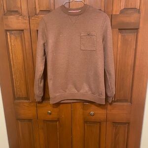 Coleman Sherpa Lined Sweater. Size Medium, Crew Neck, Secure Chest Pocket.
